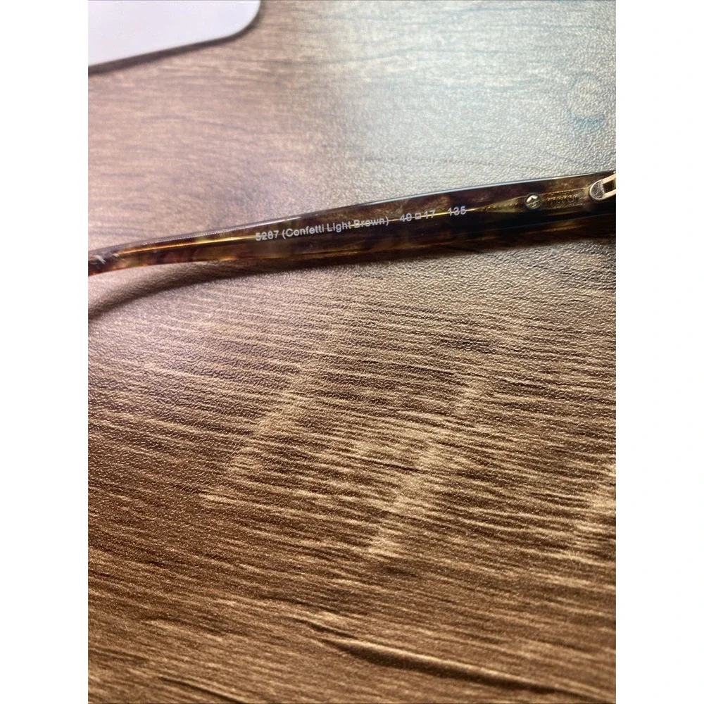 Coach Eyeglasses FRAMES ONLY HC 6065 49-17-135 Confetti Light Brown 378